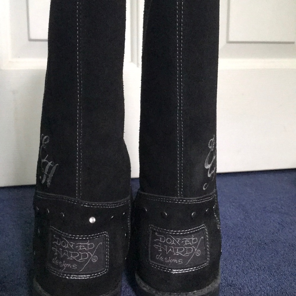 Ed Hardy tall winter boots